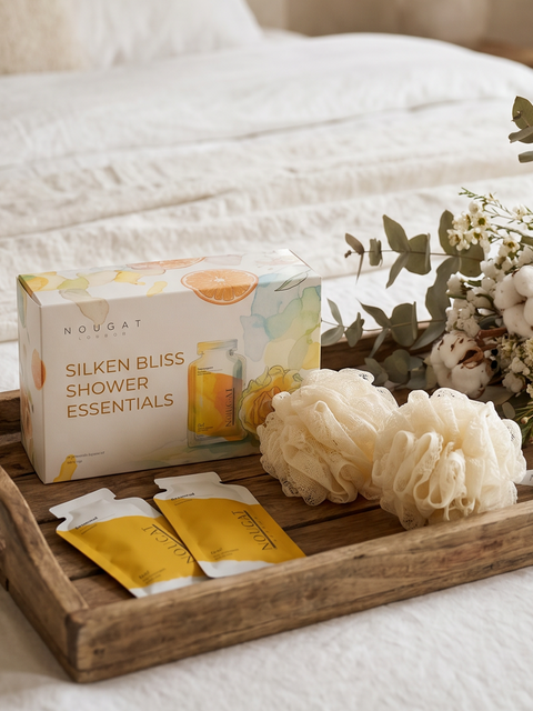 Nougat London Silken Bliss Shower Essentials (Set of 4)