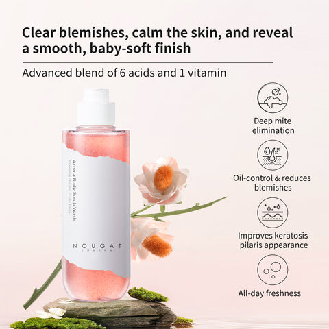 Aroma Body Scrub Wash (Blooming Floral &Fruity Berry) (320ml)